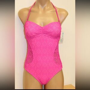 California Waves Pink One Piece Swimsuit
